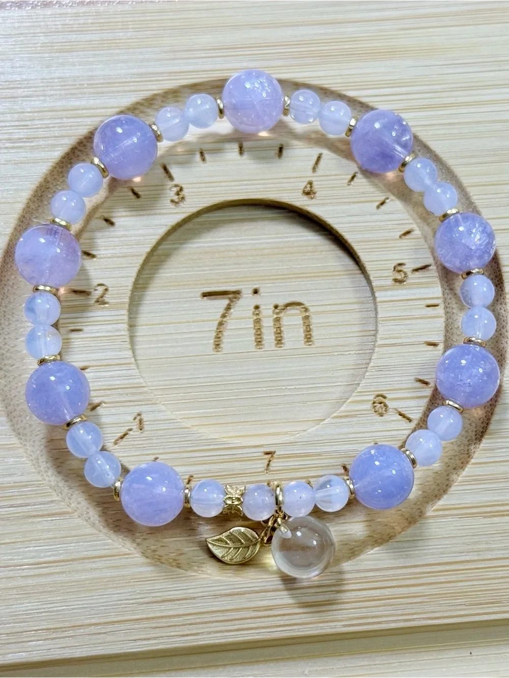 Natural Crystal Bracelet | Lavender Milky Amethyst